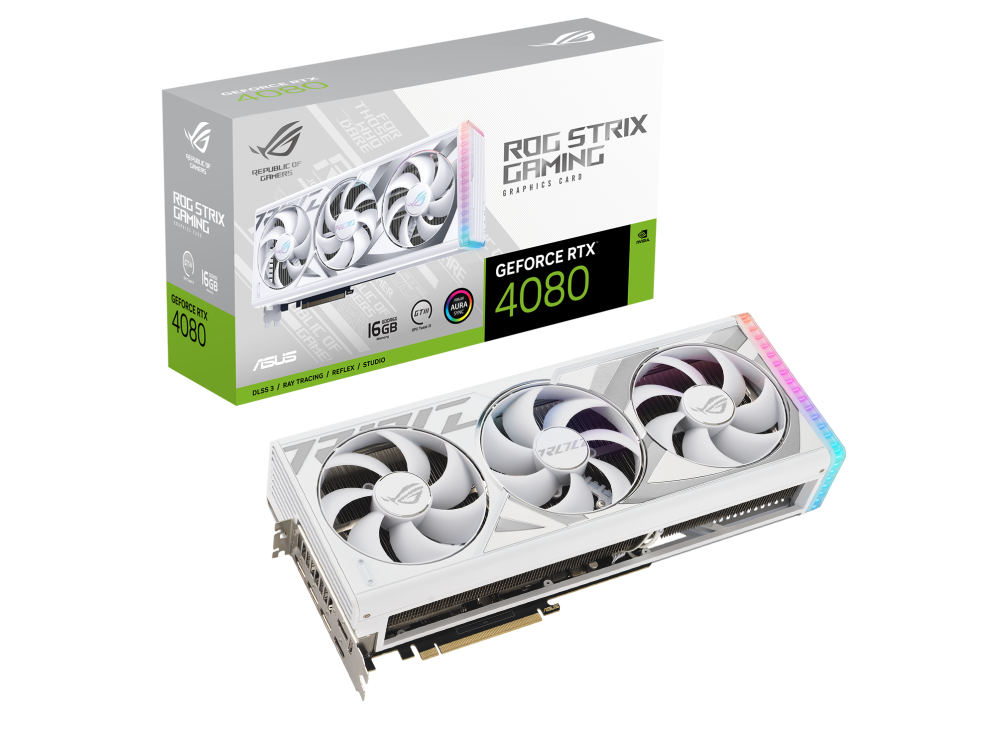 ROG Strix GeForce RTX 4080 16GB GDDR6X White Edition