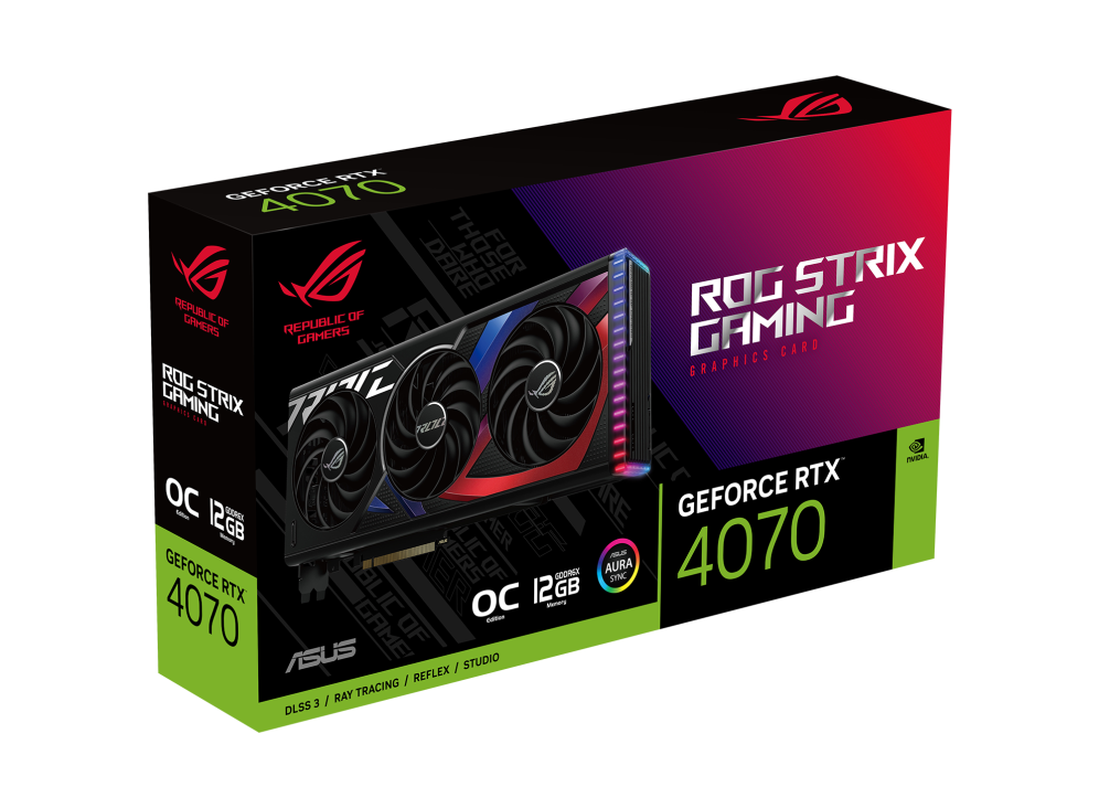 ROG Strix GeForce RTX 4070 12GB GDDR6X OC Edition